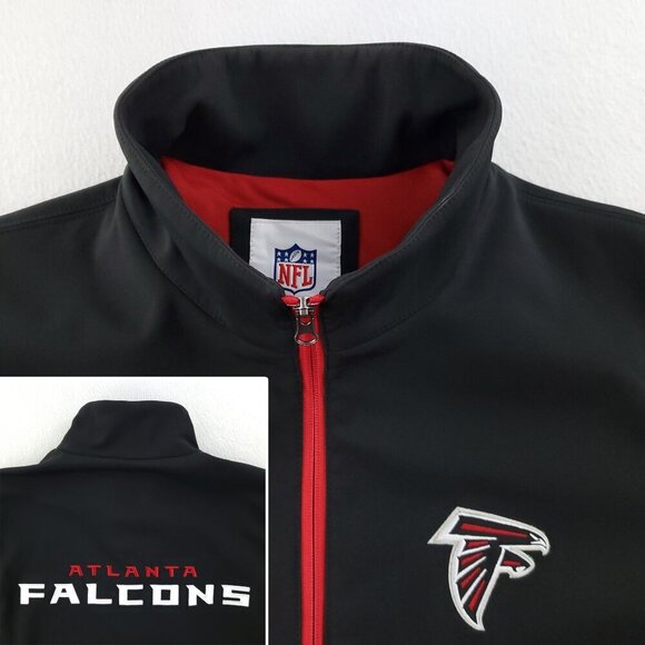 Atlanta Falcons Jacket G-III NFL Fleece Full Zip NFC Embroidered Men's Medium - Picture 5 of 11